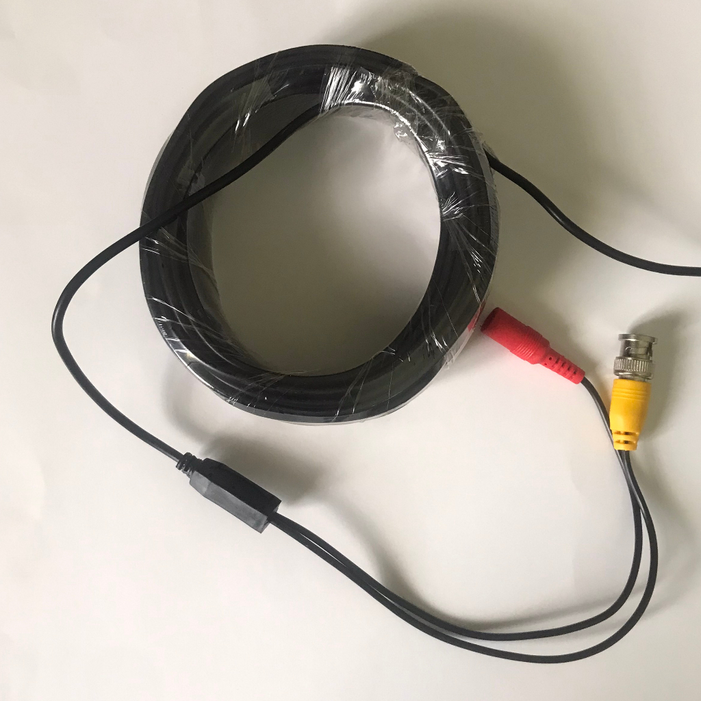 Cáp 20M CÓ Jack BNC Và Jack Nguồn Cho Camera