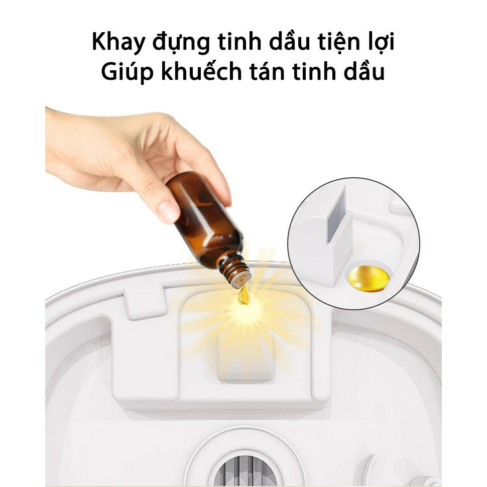 Máy Phun Sương Tạo Ẩm Không Khí OENON - Chigo dung tích 4 lít chạy liên tục 12 tiếng - CG4L