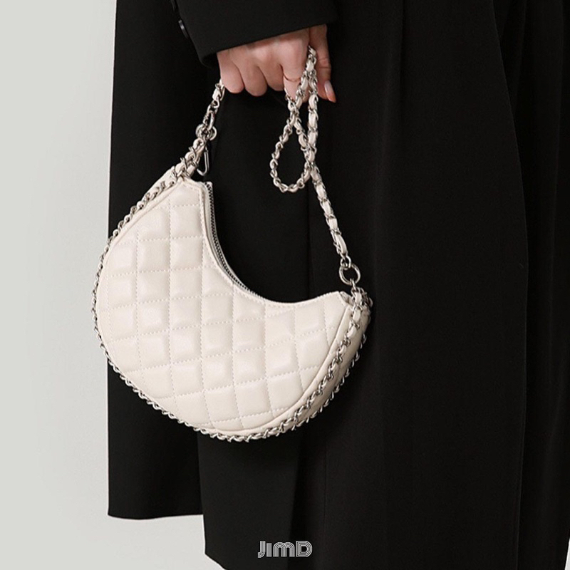 Túi xách nữ dáng cánh cung màu denim - LZ001