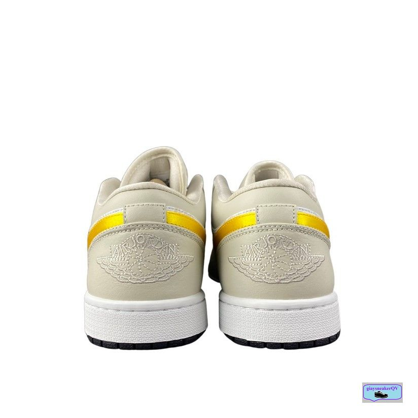 Giày Jordan 1 Low Light Orewood Brown, Giày vàng siêu năng động cho nam nữ