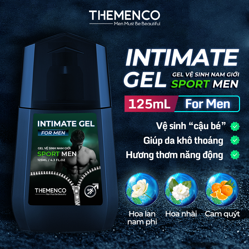 Dung Dịch Vệ Sinh Dành Riêng Cho Nam Giới Themenco Intimate Gel For Men 125ml