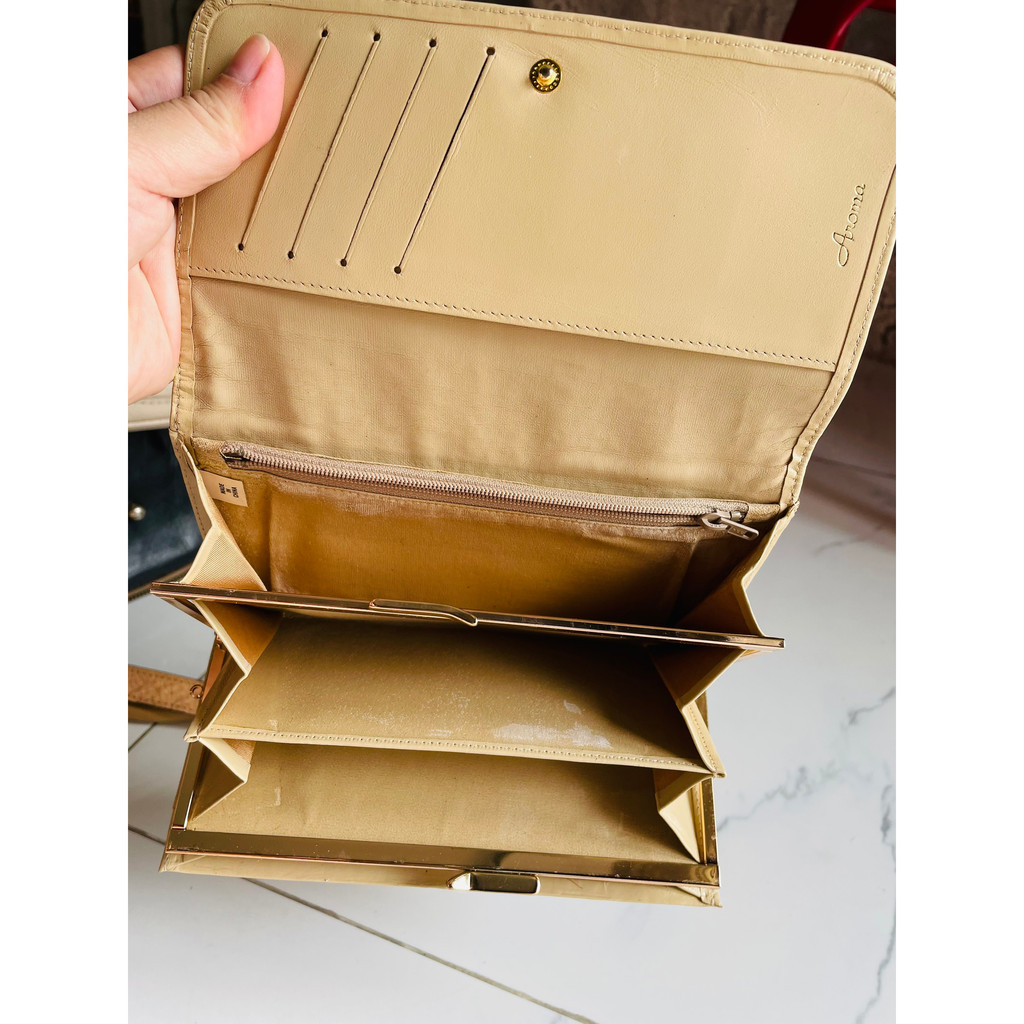 Ví si dài da thật Aroma