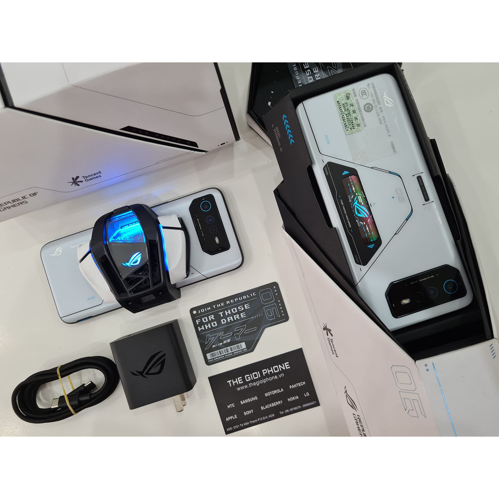 Điện thoại Asus ROG Gaming Phone 6 dung lượng 512GB siêu phẩm chiến game - Full Box - BH 12 tháng chính hãng