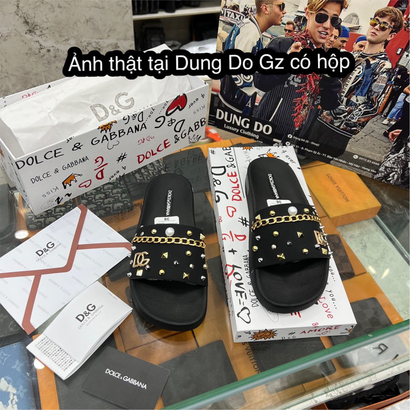 Siêu phẩm dép lê D/G hoạ tiết và logo nổi bật ,lên chân cực fom cực nét.New2023