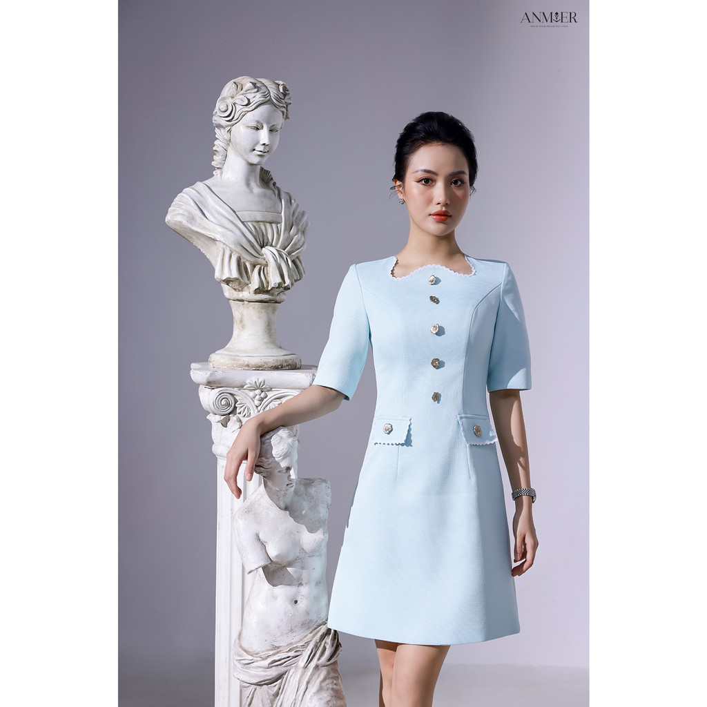 Amelia Dress - Đầm tiệc thiết kế cổ điển, thanh lịch - Hàng thiết kế cao cấp của Anmier