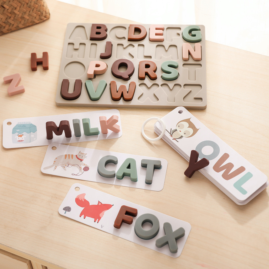 Bộ bảng chữ cái + Flashcard học từ tiếng Anh - Đồ chơi giáo dục an toàn cho bé
