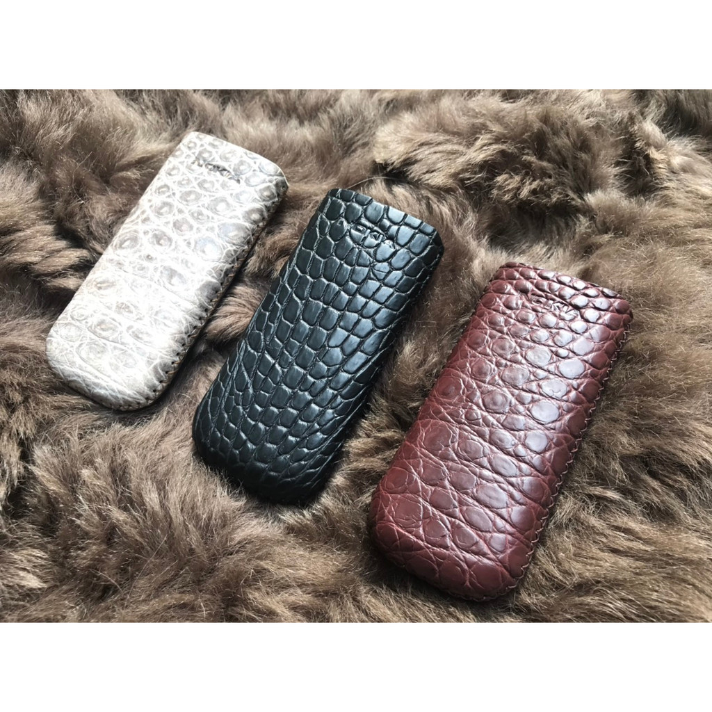 Bao da điện thoại Nokia 8800 Cá Sấu - Bao da cá sấu thật - Bao da dây rút trong Nokia 8800