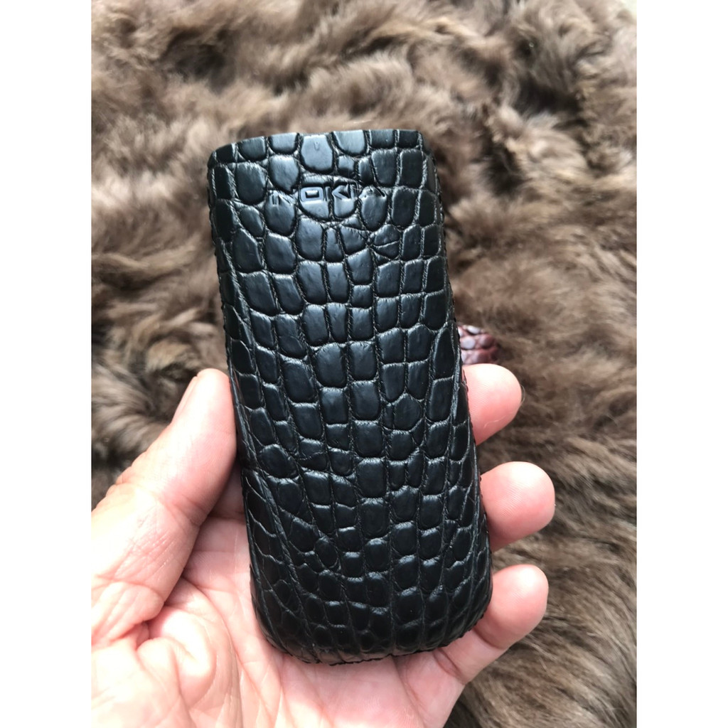 Bao da điện thoại Nokia 8800 Cá Sấu - Bao da cá sấu thật - Bao da dây rút trong Nokia 8800