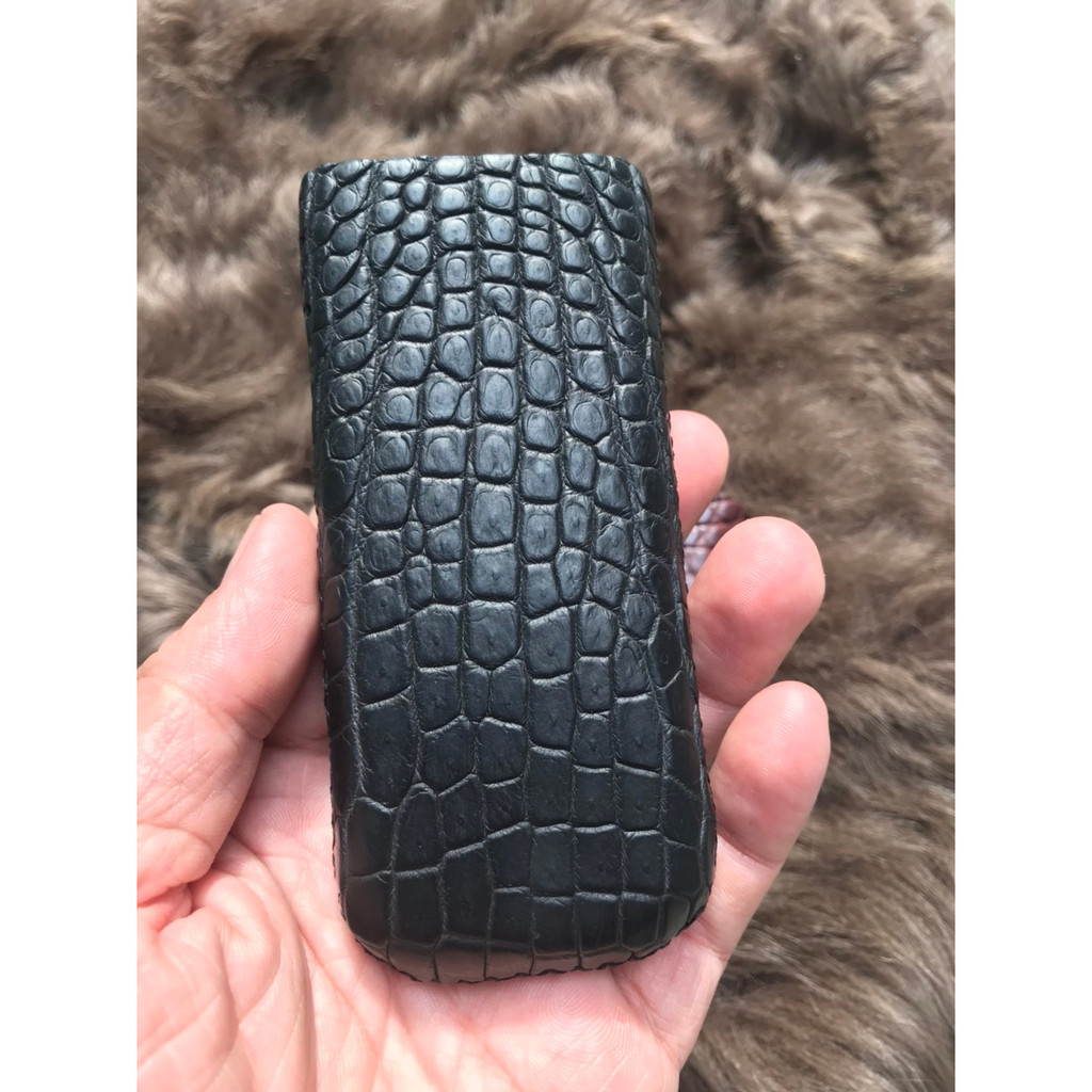 Bao da điện thoại Nokia 8800 Cá Sấu - Bao da cá sấu thật - Bao da dây rút trong Nokia 8800