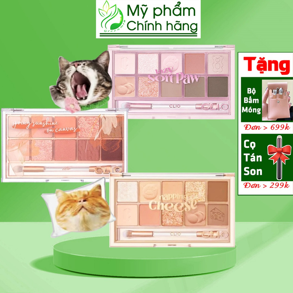 BẢNG PHẤN MẮT CLIO PRO EYE PALATTE NO 15 19 SPING SUNSHINE ON CANVAS Napping Chesse Koshort In Seoul Limited