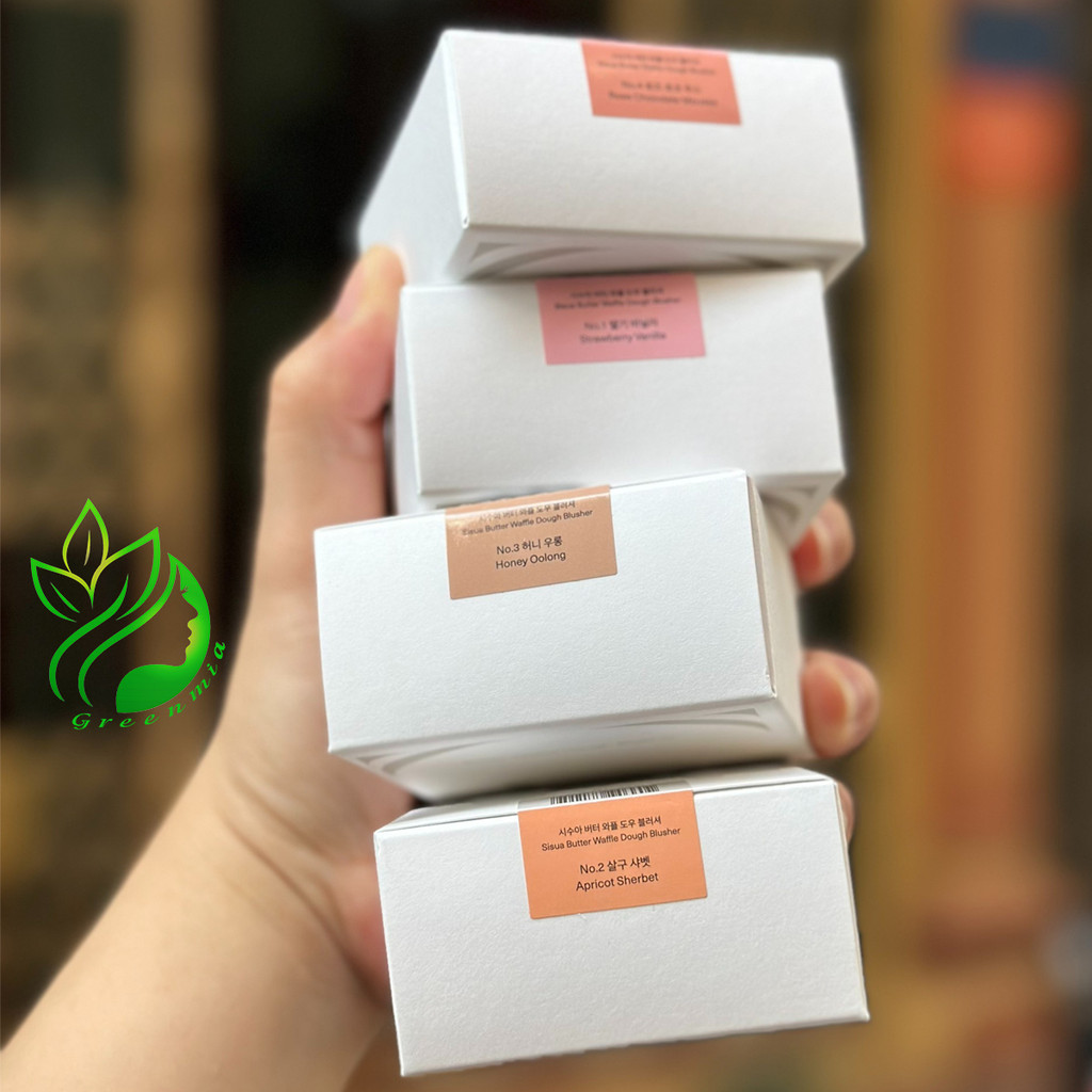 Má Hồng UNLEASHIA Nén Jelly SISUA Butter Waffle Dough Blusher 8g Strawberry Vanilla Apricot Sherbet Honey Oolong