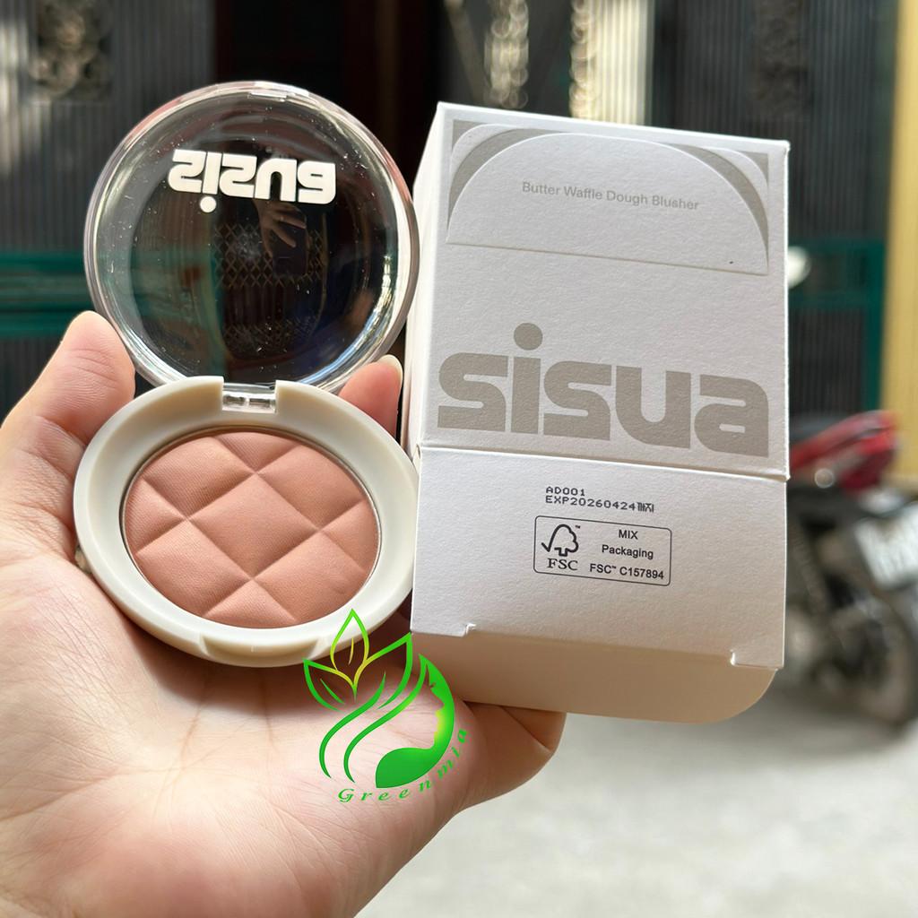 Má Hồng UNLEASHIA Nén Jelly SISUA Butter Waffle Dough Blusher 8g Strawberry Vanilla Apricot Sherbet Honey Oolong