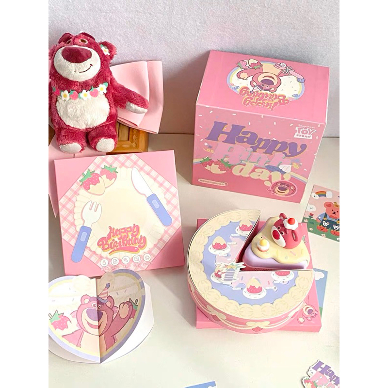 Loa Bluetooth  Gấu Dâu Losto Hình Bánh Sinh Nhật Siêu Cute