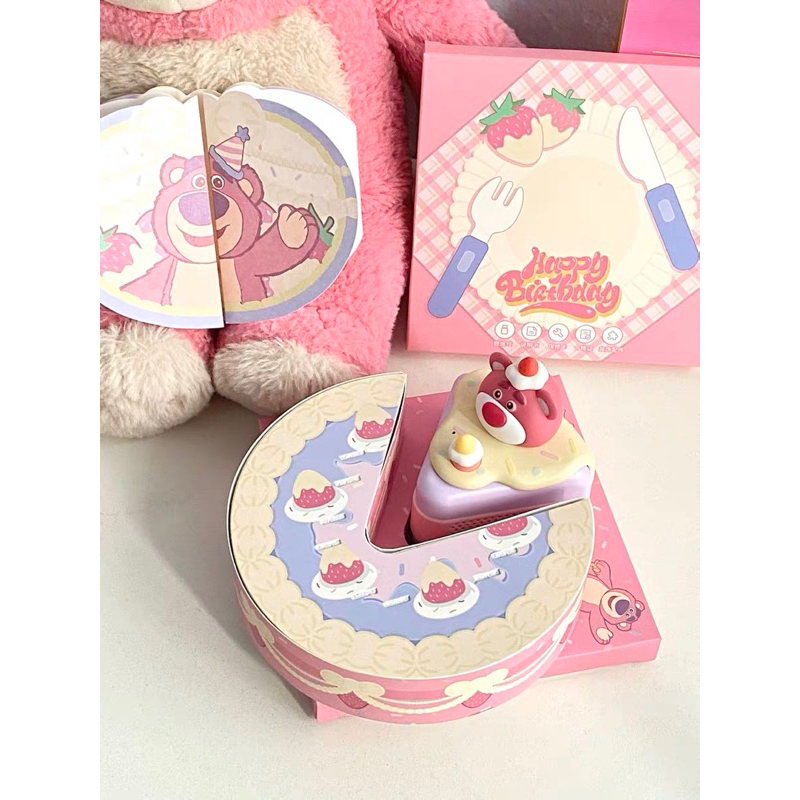 Loa Bluetooth  Gấu Dâu Losto Hình Bánh Sinh Nhật Siêu Cute