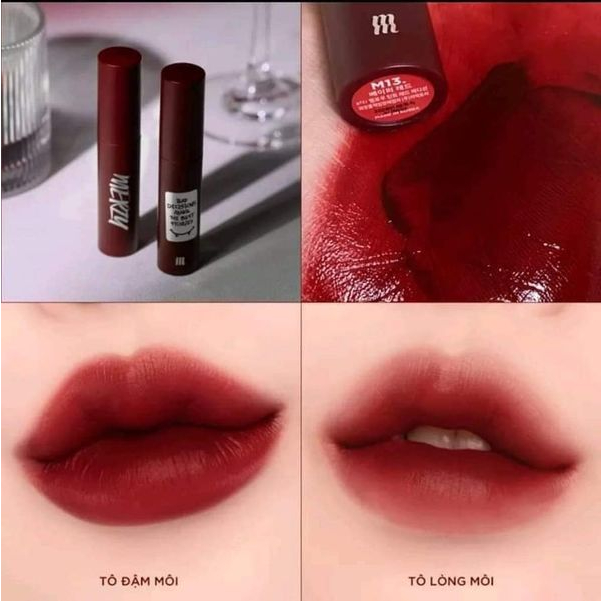 Son Tint Lì, Lâu Trôi Merzy The Watery Dew Tint 3