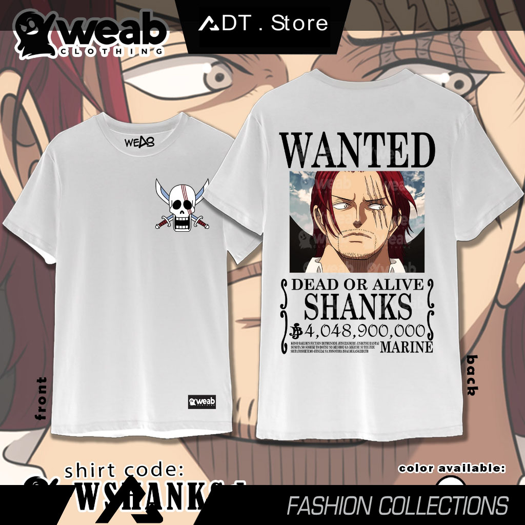 Áo thun hình WEAB CLOTHING ONE PIECE cực chất giá rẻ mẫu HOT bán chạy