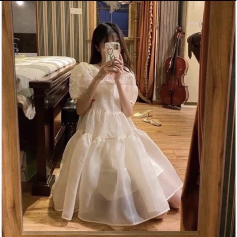 Váy babydoll bánh bèo dễ thương, siêu xinh