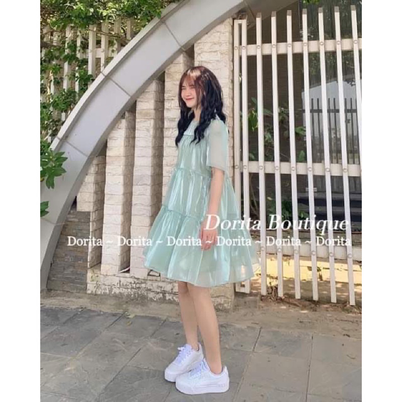 Váy babydoll bánh bèo dễ thương, siêu xinh