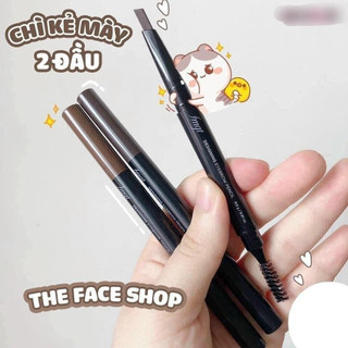 Chì Kẻ Mày 2 Đầu The Face Shop Designing Eyebrow Pencil - Hàng Chính Hãng