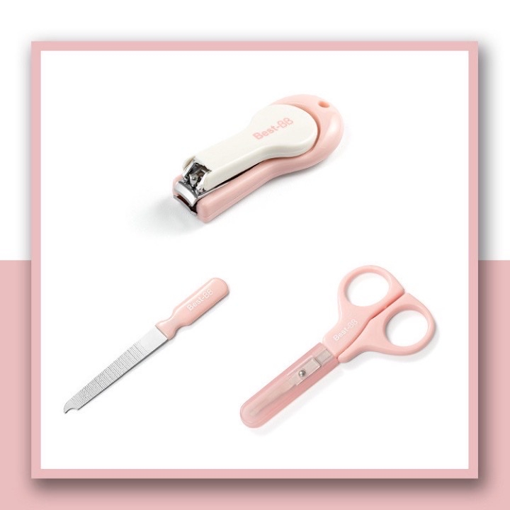 Bộ kéo bấm móng tay 3 chi tiết an toàn cho bé từ sơ sinh
