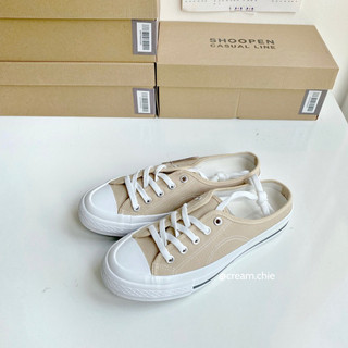 [Sẵn đen 230] Giày đạp gót Shoopen Standard Mule