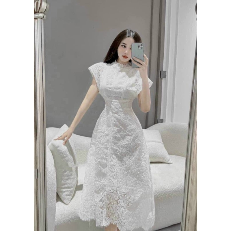 Đầm ren tiểu thư