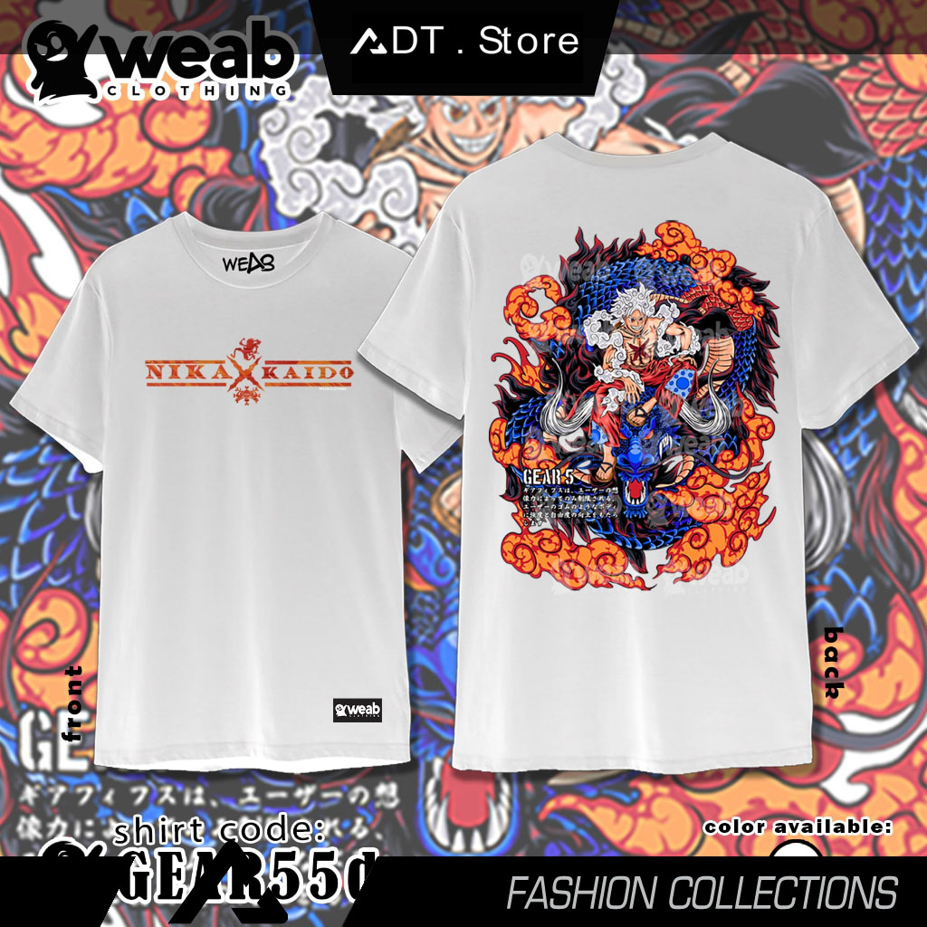 Áo thun hình WEAB CLOTHING ONE PIECE cực chất giá rẻ mẫu HOT bán chạy