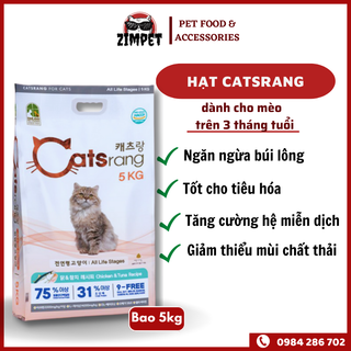 Thức ăn hạt cho mèo Catsrang xuất xứ Hàn Quốc bao chính hãng 5kg
