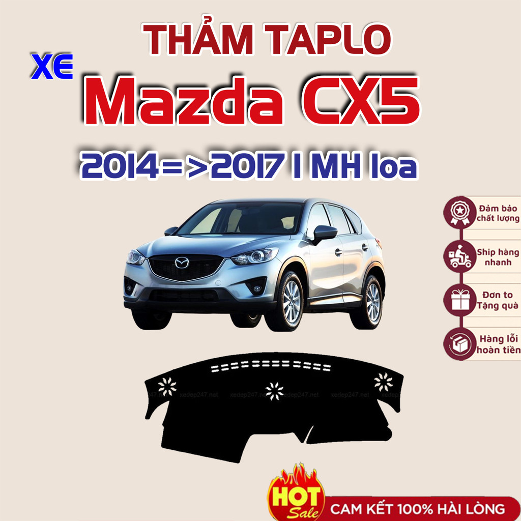 Thảm taplo xe Mazda CX5 2014 2015 2016 2017 1 MH loa
