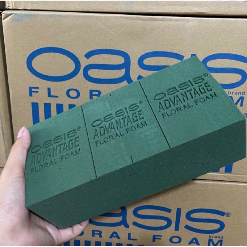 Sỉ 1 thùng 20 viên xốp cắm hoa oasis, xốp cắm hoa tươi- khô- sáp