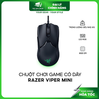 Chuột Chơi Game Có Dây - Razer Viper Mini - Hàng Chính Hãng - Bảo Hành 24 Tháng
