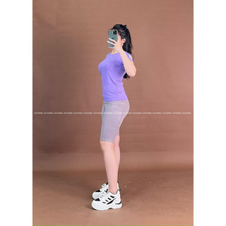 Áo das tay sọc ngang , quần legging lỡ [hình thật shop chụp] Eothon60