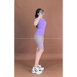 Áo das tay sọc ngang , quần legging lỡ [hình thật shop chụp] Eothon60