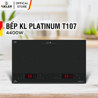 Bếp đôi điện từ Kieler KL-PLATINUM T107 mặt kính Euro Kieler Platinum, Bếp điện từ đa dạng chức năng, cảm ứng chống tràn