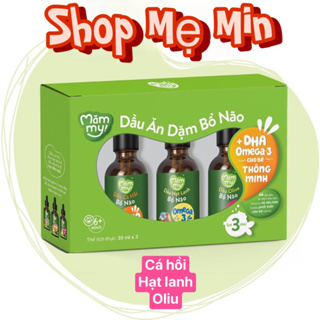 Set 3 chai dầu ăn dặm cho bé từ 6 tháng Mămmy mini 30ml .Dầu Oliu