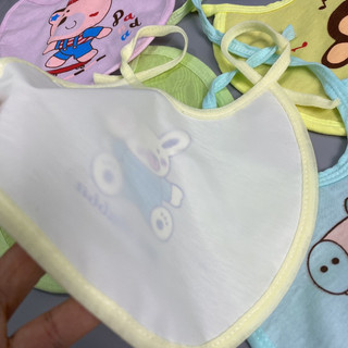 Yếm tròn cotton cho bé ăn dặm