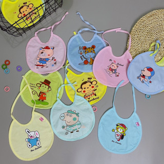 Yếm tròn cotton cho bé ăn dặm
