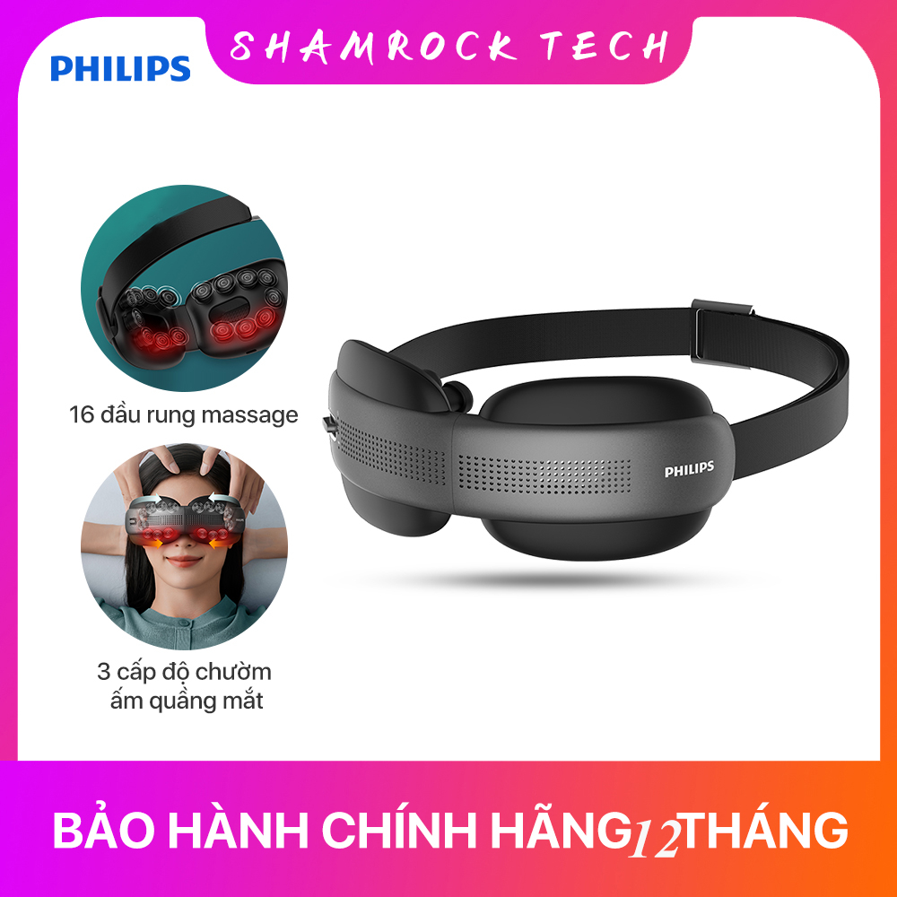 Máy Massage Mắt PHILIPS 2522 - Công nghê sóng rung massage ,Kết nối Bluetooth để phát nhạc,Thiết kế gấp gọn