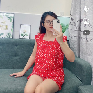 Bộ đồ lụa mặc nhà quần đùi có túi đẹp giá rẻ