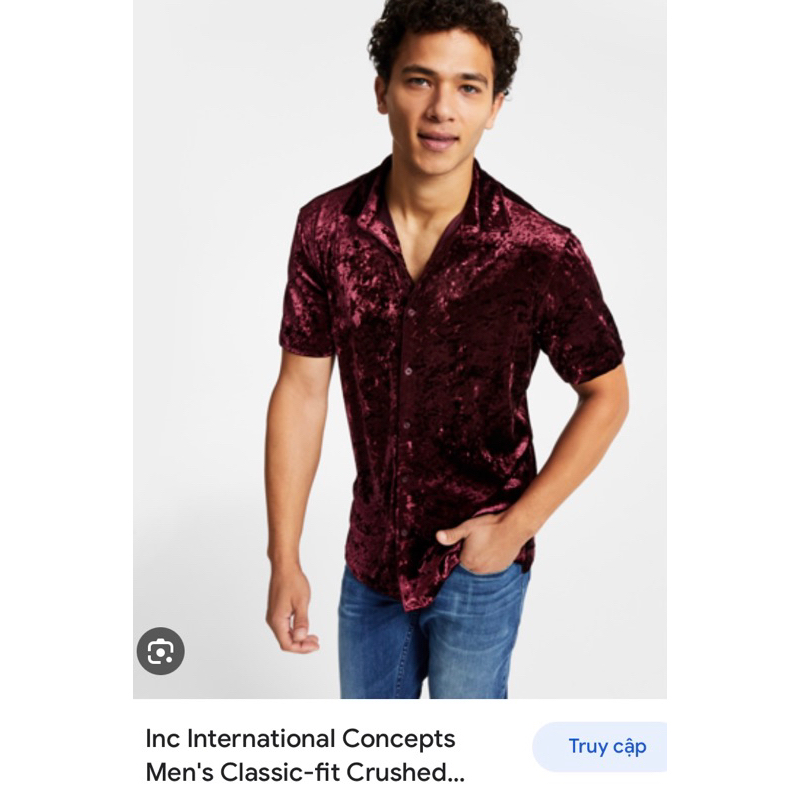 Áo sơmi nhung nam A109