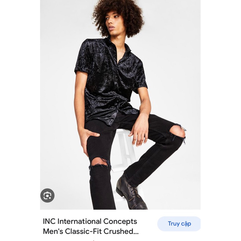 Áo sơmi nhung nam A109