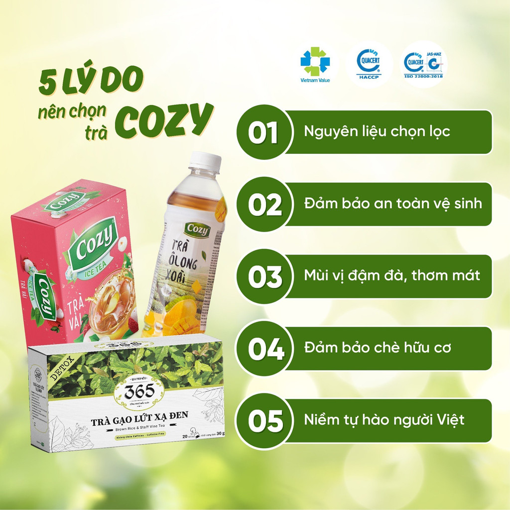 Trà Gừng Hòa Tan Hot Ginger Cozy Hương Vị Cay Ngọt Hỗ Trợ Làm Ấm Cơ Thể Tăng Cường Hệ Miễn Dịch (20 gói x 10g)