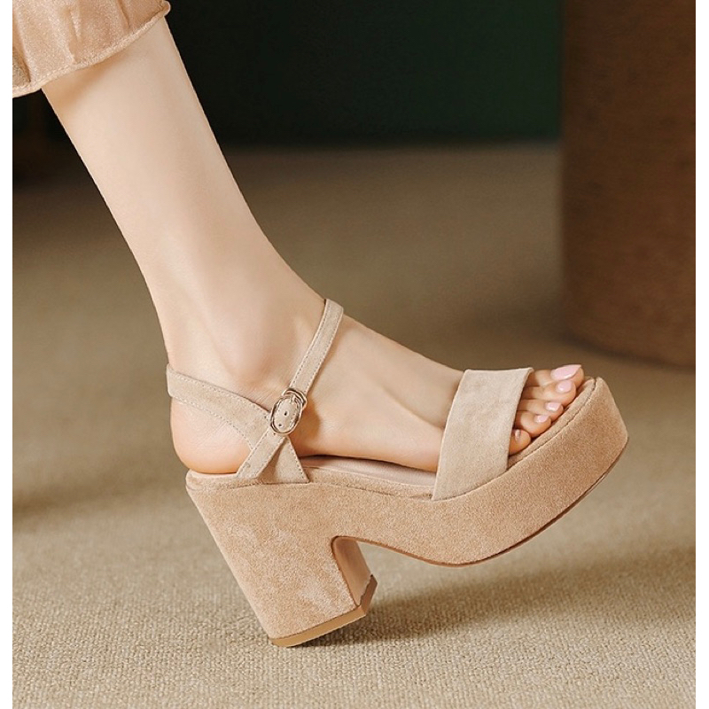 🌹 ORDER ✅ Giày quai ngang đế đúp 10cm 34-39