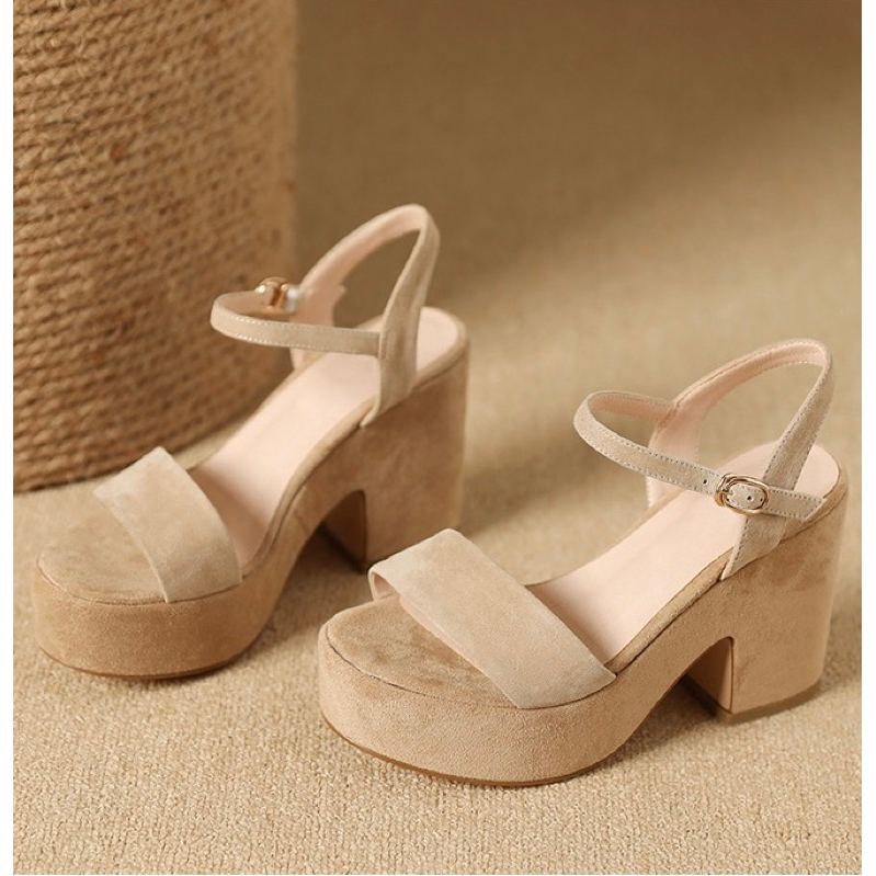 🌹 ORDER ✅ Giày quai ngang đế đúp 10cm 34-39