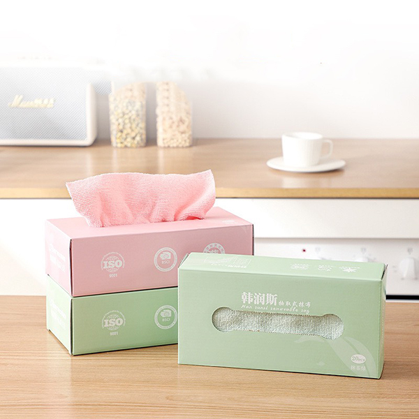 Hộp 20 chiếc khăn lau vải đa năng, chất liệu mềm mại siêu thấm hút, lau sạch bụi bẩn, vết dầu mỡ, có thể tái sử dụng