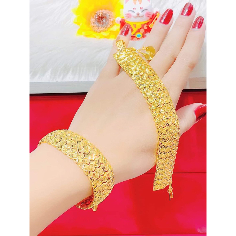 lắc vảy cá 24k (2 cỡ)