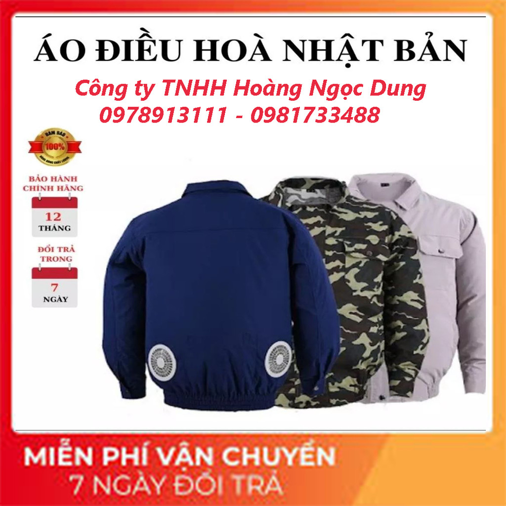 Áo quạt điều hòa,Áo điều hòa nhật bản pin 30000mAh - 12V.Áo quạt gió công nghệ Nhật Bản Áo chống nắng cao cấp