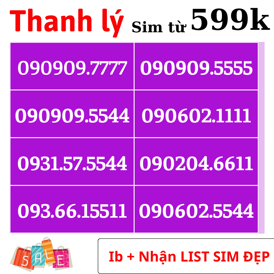 Sim mobifone số đẹp, Lộc Phát 86, Thần Tài 39, 79, Đuôi Lặp AABB, Đầu cổ 09, 07 số đẹp {ĐK chính chủ + Esim: Miễn Phí}