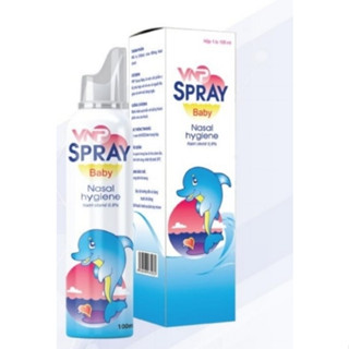 Combo 2 chai Xịt mũi cá heo Vnp Spray Baby -Làm sạch dịch nhầy mũi giúp thông rửa mũi