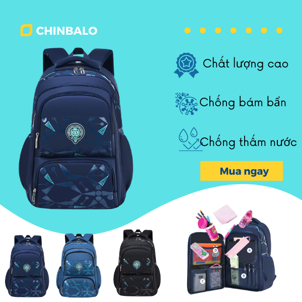 Balo học sinh nam cấp 1 tiểu học, lớp 1-3-6, có kiểu dáng ngăn kéo bên hông như tủ lạnh
